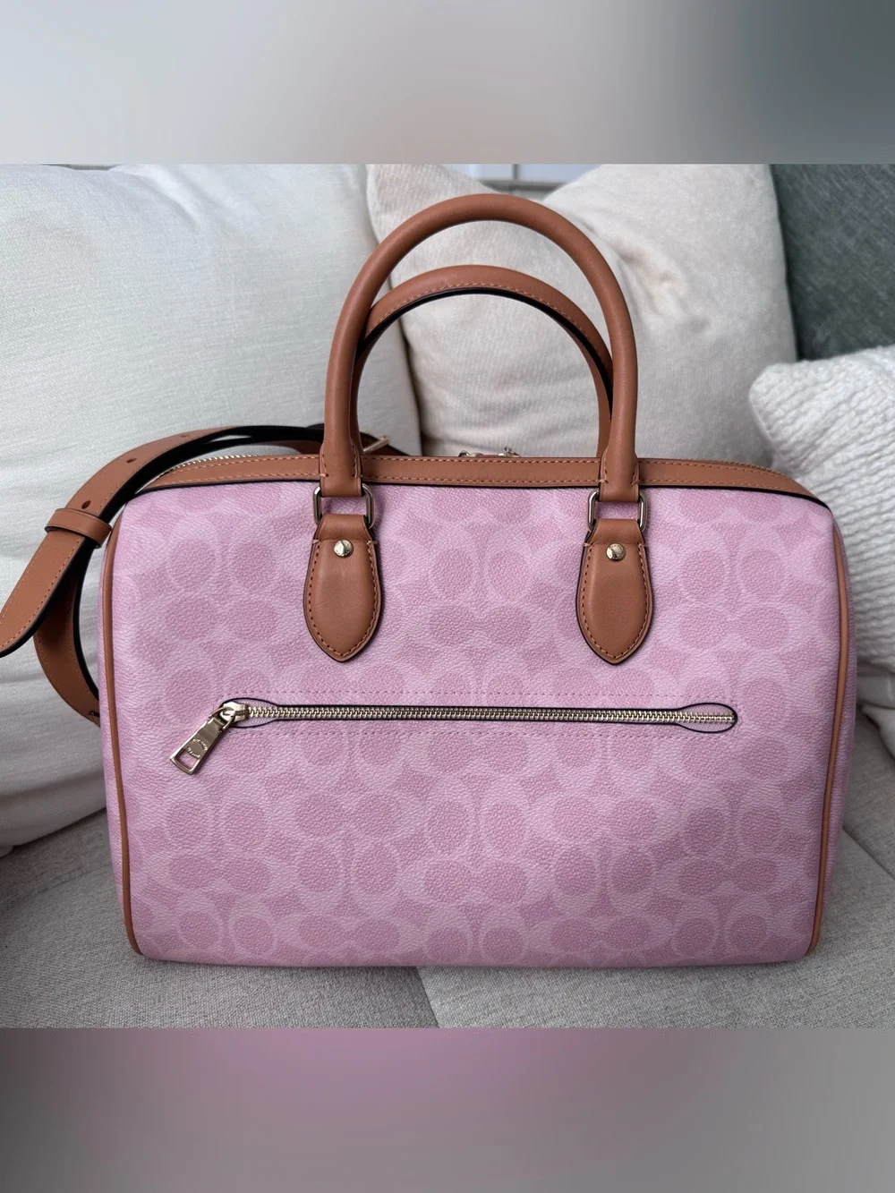 Coach Powder Pink Large Rowan